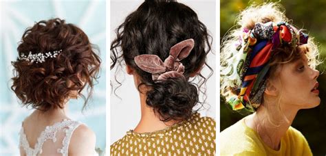 Acconciature per capelli mossi e ricci afro con accessori