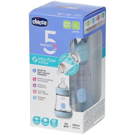 Biberon Chicco Perfect 5 e tettarella Physio