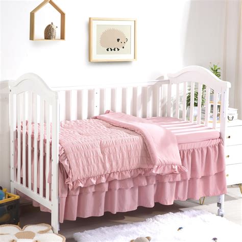 Close-up of soft cotton baby bedding