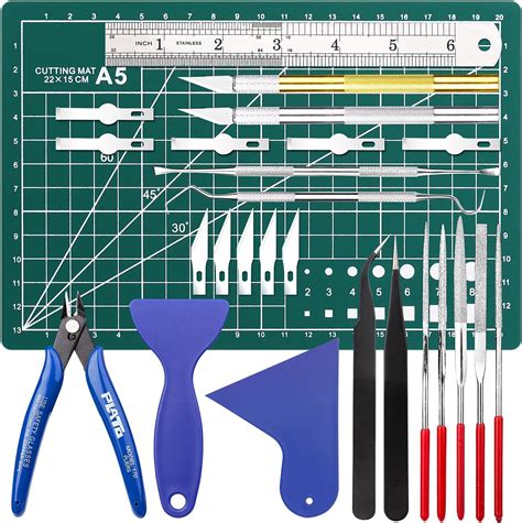 kit di attrezzi professionali per artigianato e modellismo