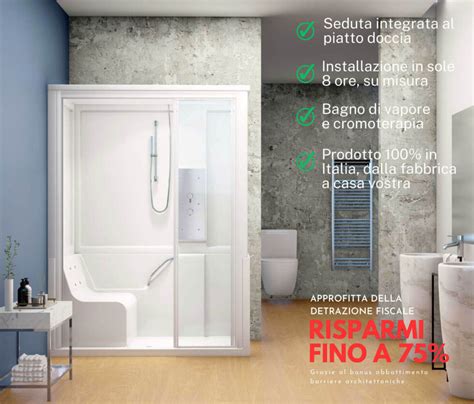 Dettaglio della vaschetta anatomica Erbesi con seduta integrata e vani portaoggetti