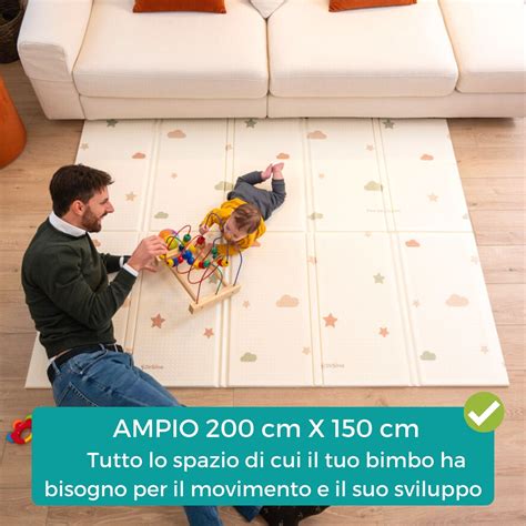 Dettaglio di un tappeto gioco in poliuretano espanso con texture morbida