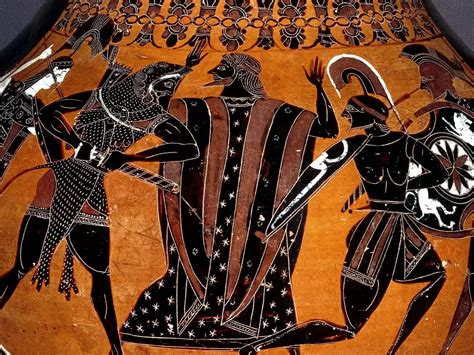 rappresentazione classica di una figura mitologica antica tra le colline del Lazio