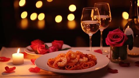 una coppia in una cena romantica, luce soffusa, atmosfera intima e seducente