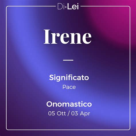 Mappa della diffusione del nome Irene in Italia
