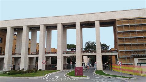Veduta d'insieme della Città Universitaria di Roma con i Propilei