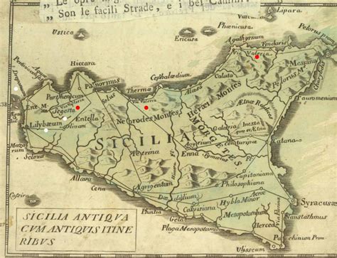 Carta geografica della Sicilia nel XIX secolo