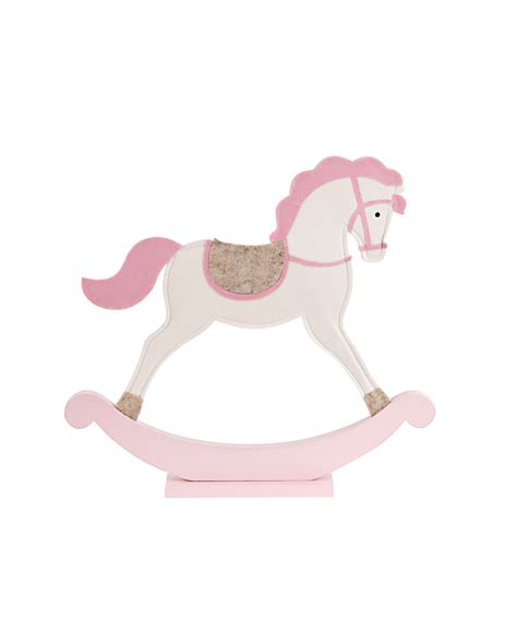 Cavalluccio a dondolo moderno rosa