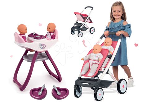 Accessori vari per bambole Eurekakids, inclusi passeggino e seggiolone