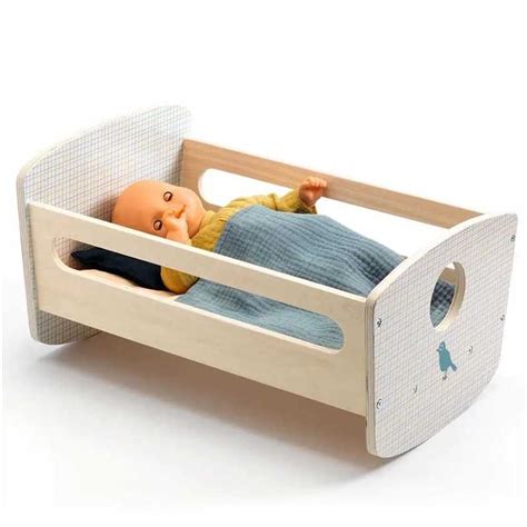 Culla per bambole in legno