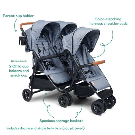 Trio stroller components