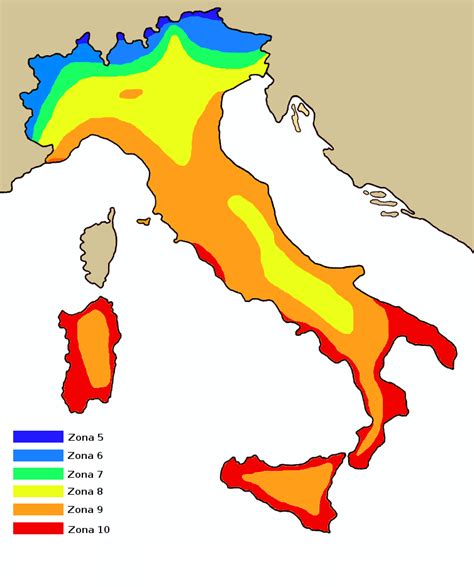 Mappa delle zone di coltivazione del sorgo in Italia