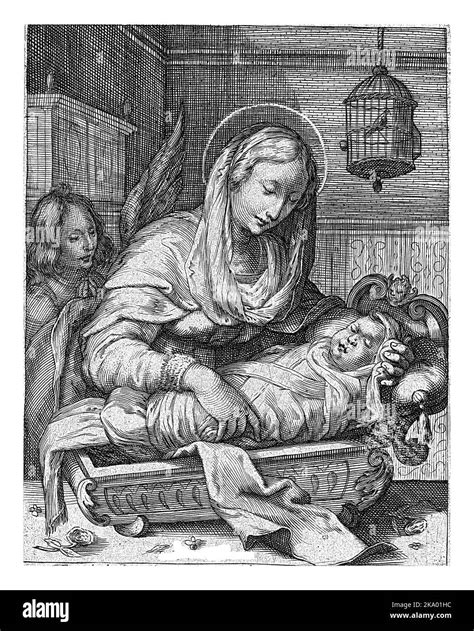 Maria che culla Gesù Bambino