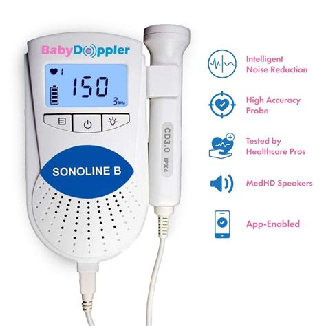 Dettaglio del dispositivo Doppler Sonoline B con sensore e display digitale