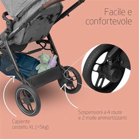 Dettaglio del sistema di chiusura del passeggino Zelia 3