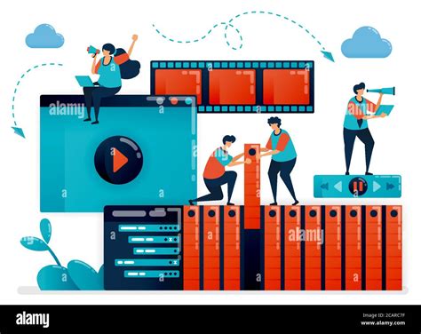 illustrazione del concetto di animazione a fotogrammi in stile flip-book