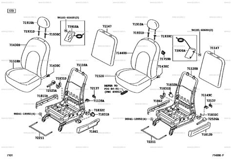 Car seat parts for inspection