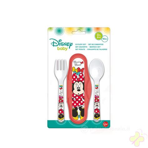 Set posate Minnie con custodia