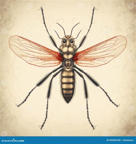 Illustrazione di una zanzara