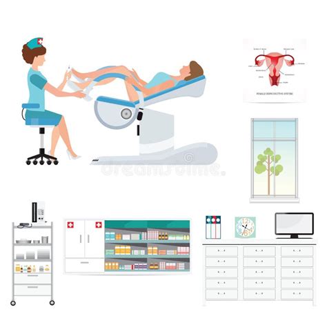 illustrazione di un controllo ginecologico