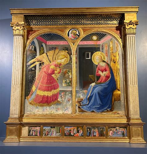 Rappresentazione artistica dell'Annunciazione e del grembo sacro