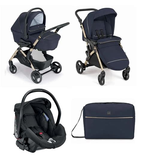 Schema di un sistema modulare passeggino, carrozzina, seggiolino auto