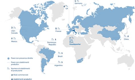 Mappa della presenza globale di FAS SpA