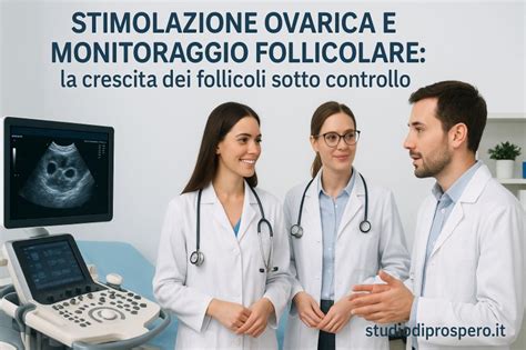 Grafico stimolazione ovarica con monitoraggio follicolare