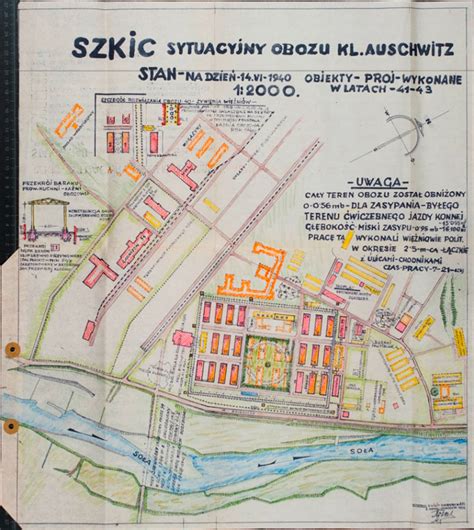 mappa del complesso concentrazionario di Auschwitz-Birkenau