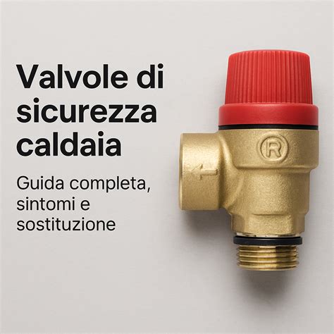 Schema di una valvola di sicurezza per scaldabagno
