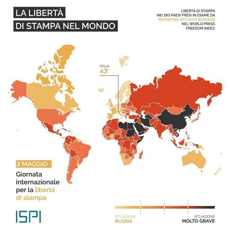Mappa libertà di stampa nel mondo