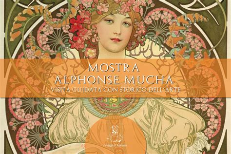 opera di Alphonse Mucha con motivi floreali e figure femminili
