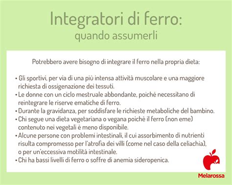 Grafico sui dosaggi raccomandati di ferro e folato durante la gravidanza