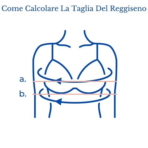 Schema per la misurazione della taglia del reggiseno