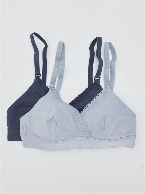 Varietà di tessuti e colori di reggiseni premaman