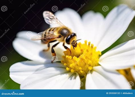 Ape laboriosa che impollina un fiore