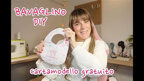 Illustrazione del cartamodello gratuito per bavaglini