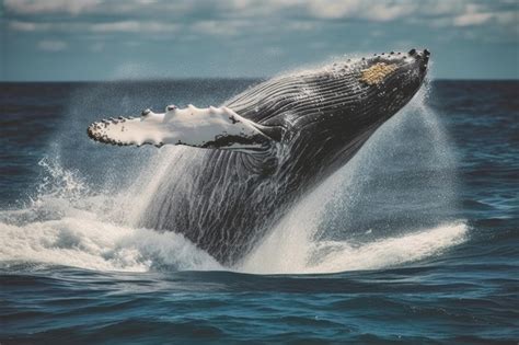 balena che salta fuori dall'acqua