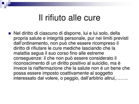 Distinzione concettuale tra rifiuto delle cure e aiuto medico a morire