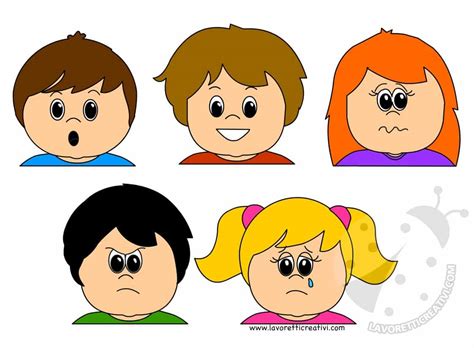 illustrazione stilizzata di un bambino in un ambiente scolastico colorato che esprime emozioni diverse