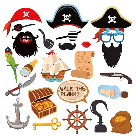 Pirate photo booth props