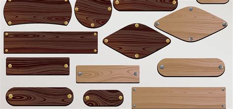 Targhette personalizzate in legno, PVC e plexiglas con design differenti
