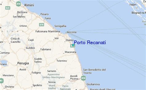 Mappa di Porto Recanati e dintorni