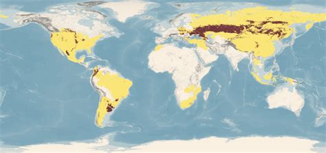 mappa globale della distribuzione delle terre nere o black soils