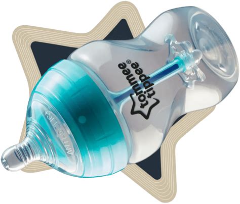 Diagramma del funzionamento del biberon anticolica Tommee Tippee