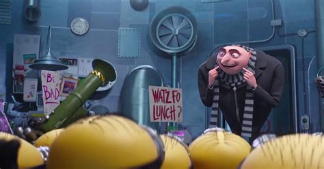 Gru e i Minions che pianificano il furto della luna