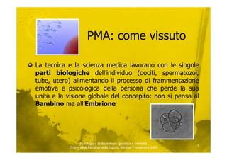 infografica che illustra il processo di consulenza genetica in PMA
