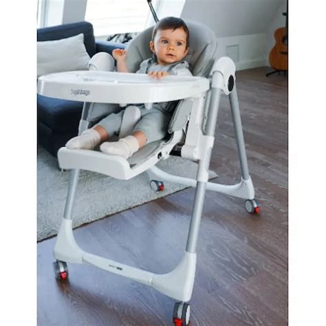 Peg Perego Prima Pappa Follow Me Ice in modalità sdraietta