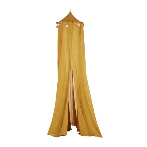Dettaglio del baldacchino in cotone con decorazioni
