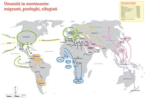Mappa dell'Australia e delle antiche rotte migratorie aborigene